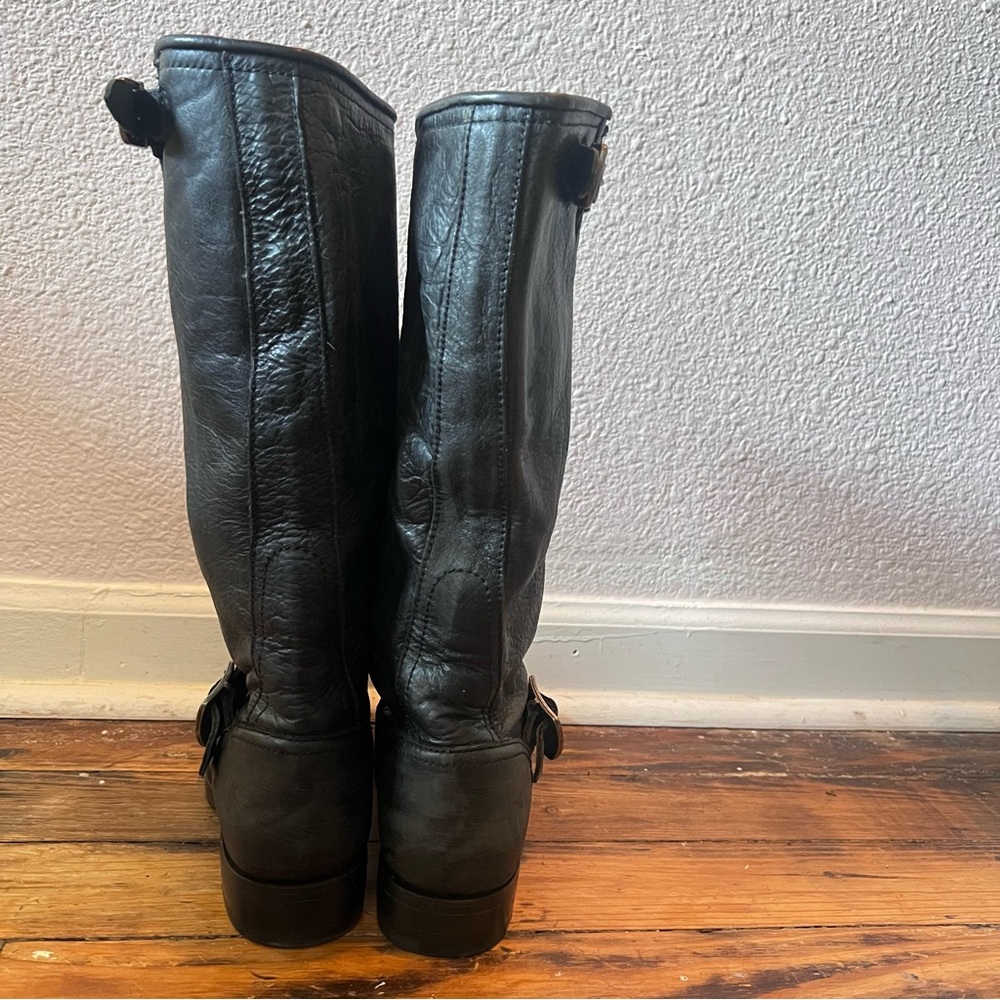 Frye Veronica Tall Slouch Boots Black 7.5 B - Picture 15 of 16